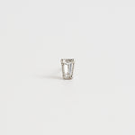 Grace Stud | Fancy Cut Diamond Pierce | Tepered Baguette