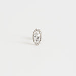 Grace Stud | Fancy Cut Diamond Pierce | Marquise