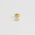 Grace Stud | Fancy Cut Diamond Pierce | Rose 0.02ct