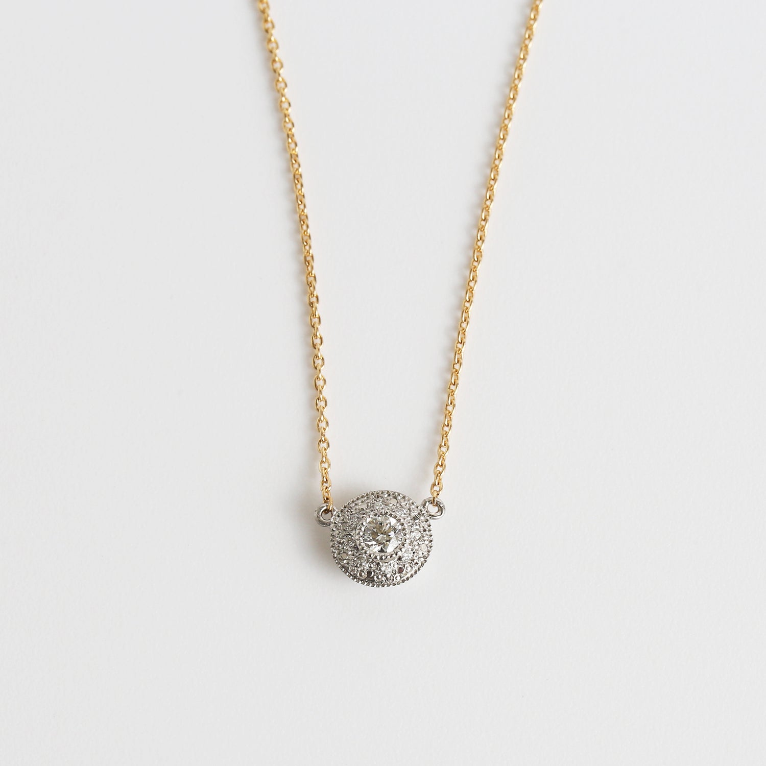 Le Marais | Round Brilliant Diamond Necklace