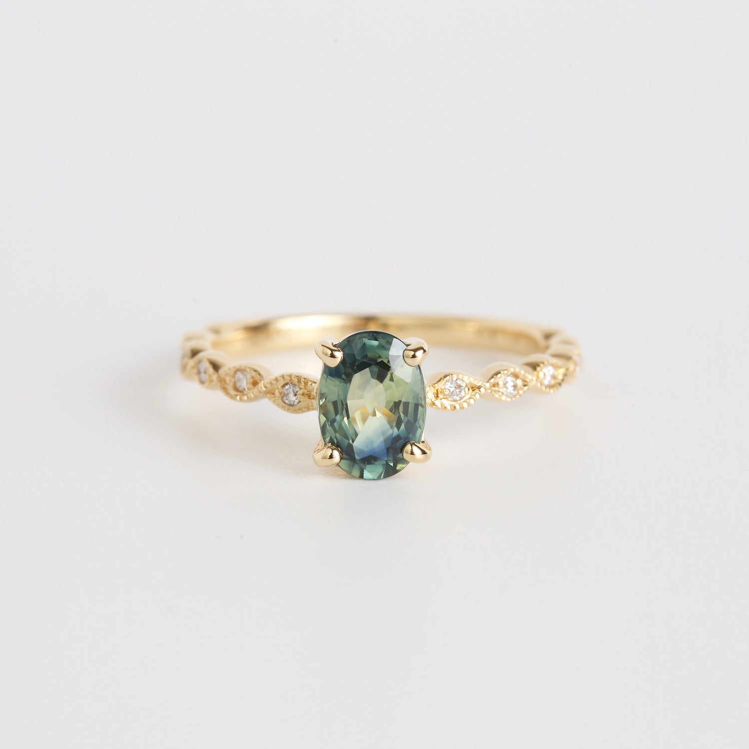 Green Sapphire Ring