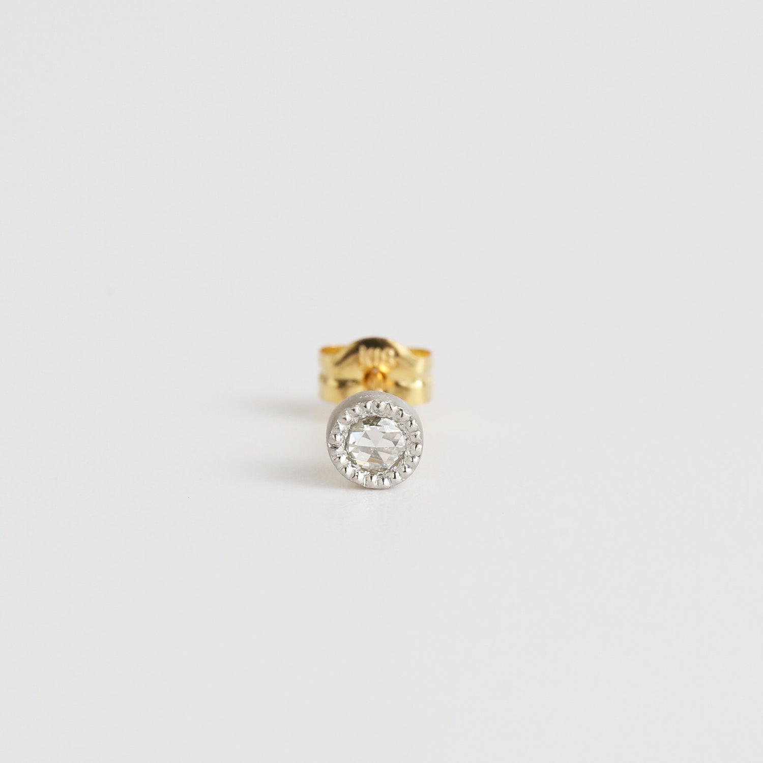 Grace Stud | Fancy Cut Diamond Pierce | Rose 0.05ct