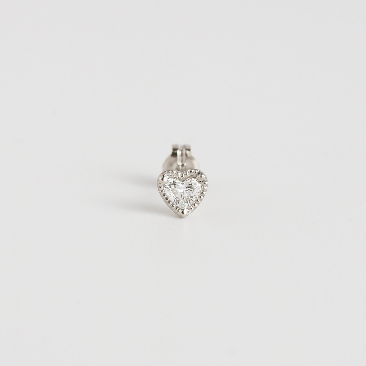 Grace Stud | Fancy Cut Diamond Pierce | Heart