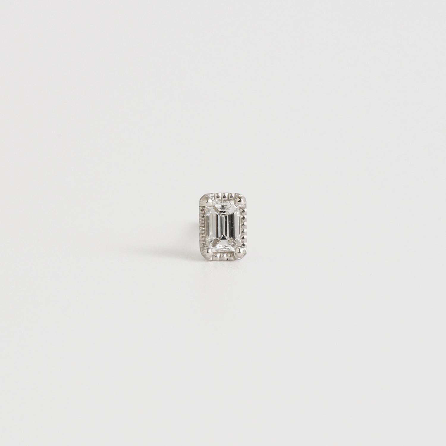 Grace Stud | Fancy Cut Diamond Pierce | Emerald