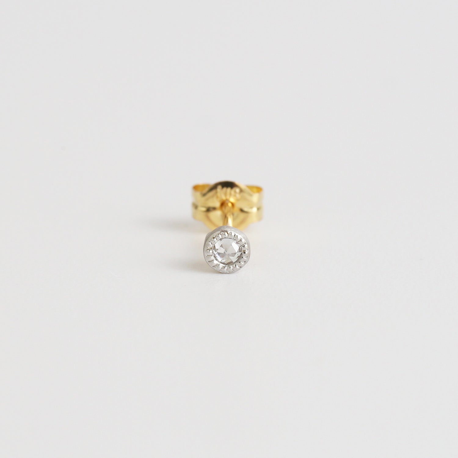 Grace Stud | Fancy Cut Diamond Pierce | Rose 0.02ct